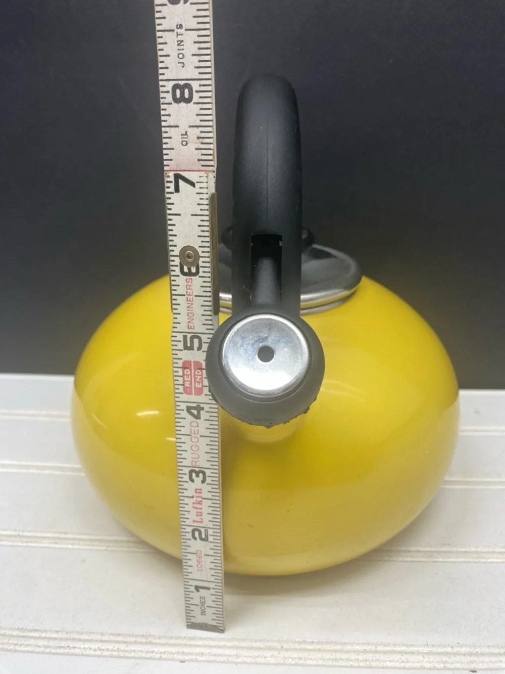 Sur La Table Yellow Round Stovetop Kettle